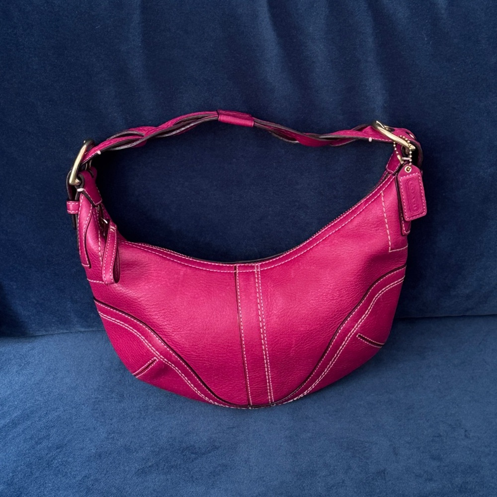 Coach Vintage Soho‎ Dylan Y2K Pink Leather Shoulder Bag